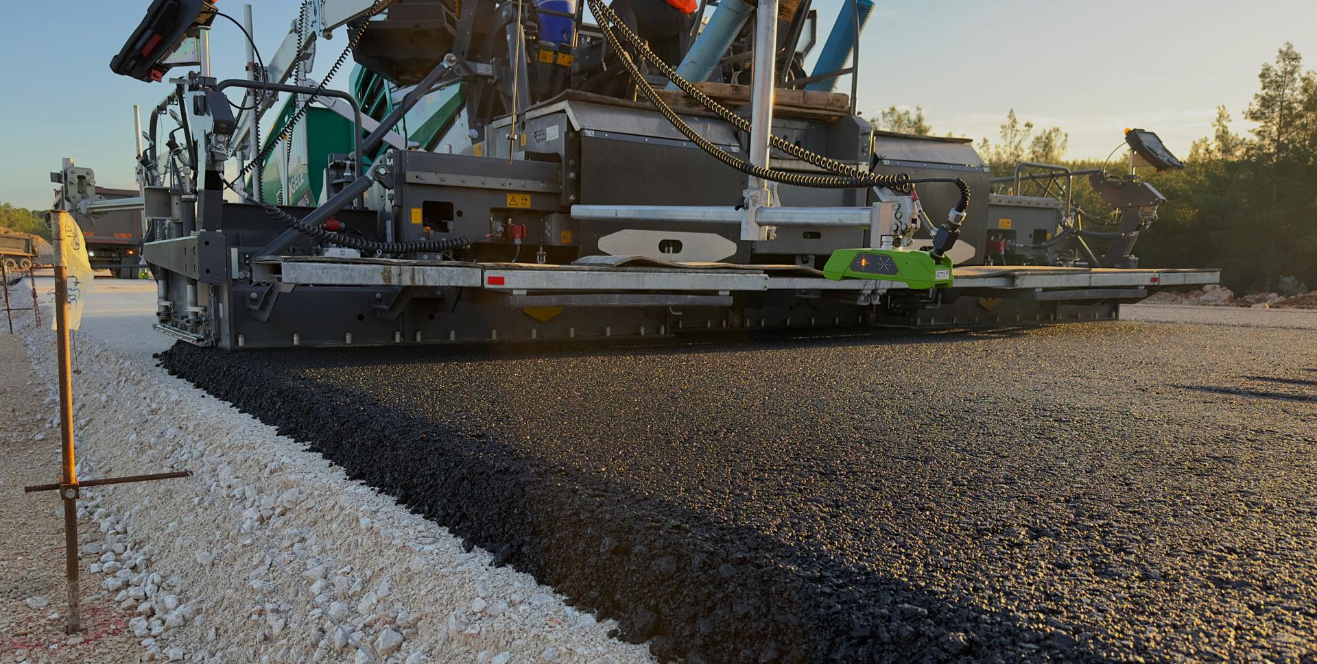 Asphalt paving Stock Photo